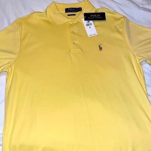 N w t. Mens medium light yellow polo shirt